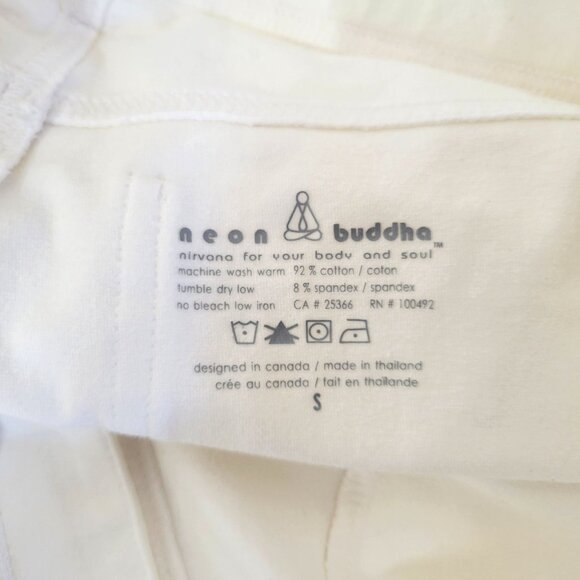 Neon Buddha White Pull-On Tapered Leg Jeans Style Pants - Picture 5 of 5